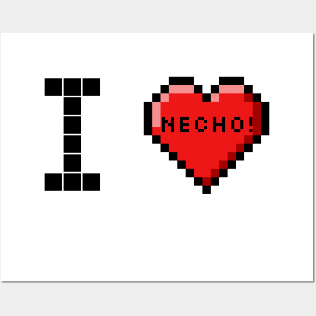 I love Necho 90s style Wall Art by Dogyy ART